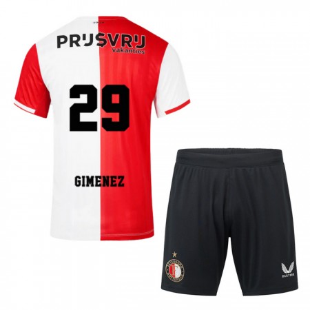 Feyenoord Rotterdam Gimenez 29 Matchtröjor Barn Hemma Fotbollströja 2023-24 Feyenoord Rotterdam Gimenez 29 Matchtröjor Barn Hemma Fotbollströja 2023-24